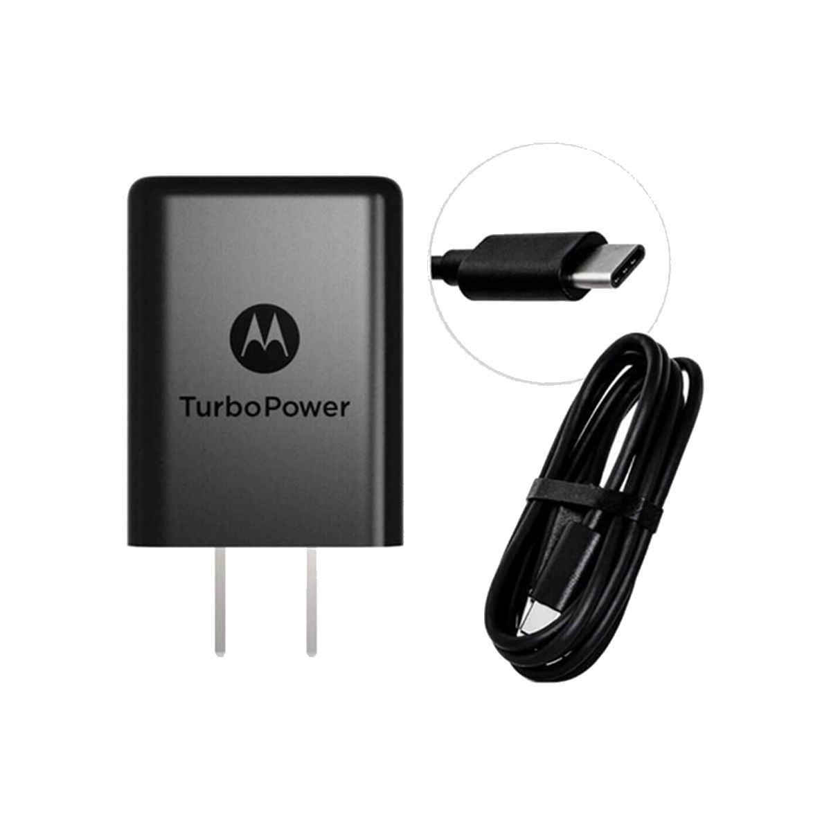Cargador Motorola "Turbo Power" 30w tipo c